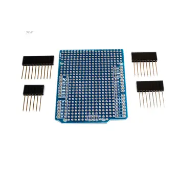 Прототип Печатной платы Расширения Для Arduino UNO R3 ATMEGA328P Shield FR-4 Волоконная Печатная Плата С Шагом 2 мм 2,54 мм С Контактами DIY One
