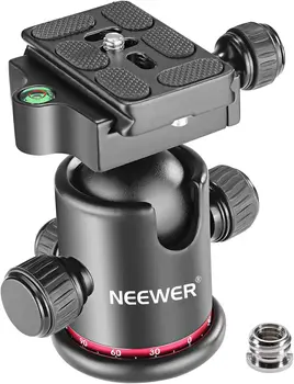 Шаровая головка Штатива NEEWER Панорамная на 360 ° Цельнометаллическая с Быстроразъемной пластиной типа Arca для Монопода, Слайдера, Цифровой зеркальной камеры, Видеокамеры