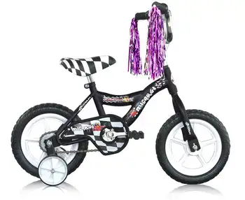 Детский велосипед для начинающих 2-4 лет для мальчиков и девочек, поролоновая шина для тормоза в помещении - черный