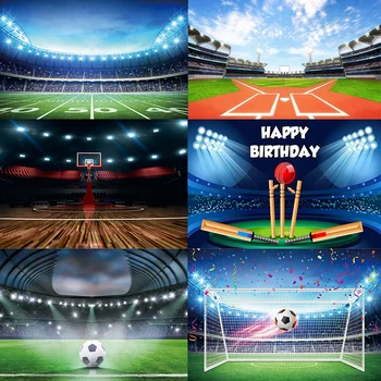 Фон для фотосъемки футбольного стадиона, бейсбола, регби, спортивных софитов, фона для съемки голов, баннеров для матчей и вечеринок