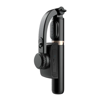 Ручной стабилизатор Bluetooth для смартфона Gimbal, черная селфи-палка со штативом, складной карданный подвес для селфи-палки для смартфона