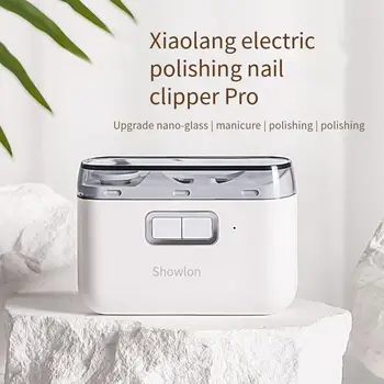 Youpin Xiaolang Электрическая машинка для стрижки ногтей Pro, автоматические детские маникюрные ножницы, полировщик для ногтей, противоскользящие кусачки для ногтей, полный комплект.
