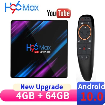 2022 H96 MAX RK3318 Smart Android 10,0 TV Box 4 ГБ 32/64 ГБ медиаплеер 4K 5G Wifi телеприставка Youtube TV BOX 2G 16G H96